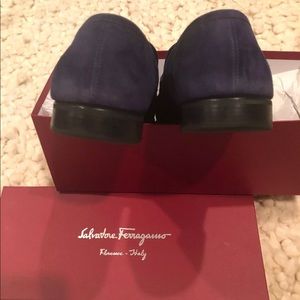 Authentic-Salvatore Ferragamo “Flori” Suede
